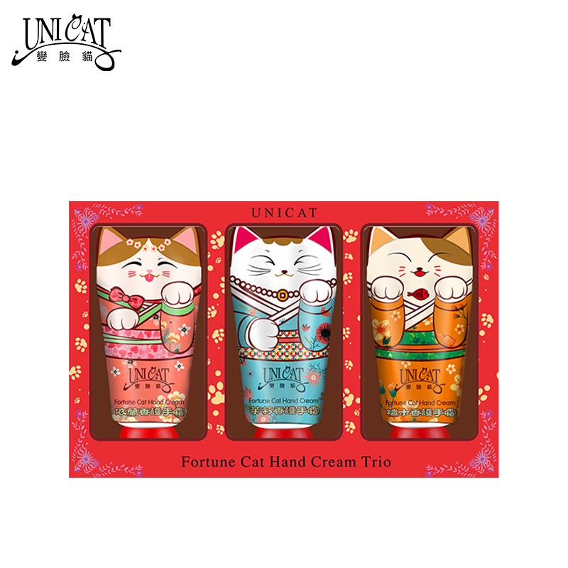 变脸猫 UNICAT 檀木+茉莉+依兰 40ml*3 护手霜 红色（单位：盒）